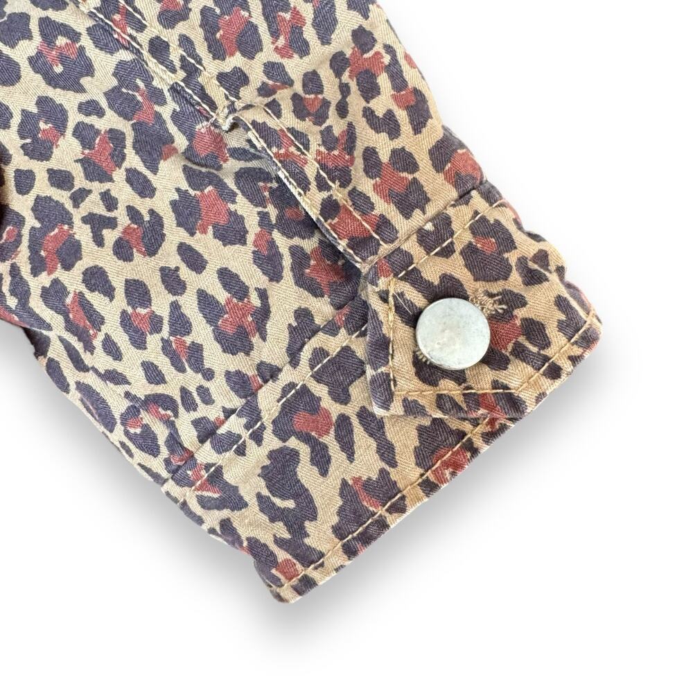 Marissa Webb Ellery Anorak Utility Jacket Khaki Leopard Women’s Small No Belt - Picture 11 of 14